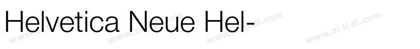 Helvetica Neue Hel字体转换